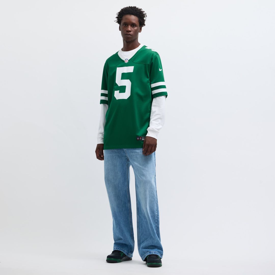 New York Jets Garrett Wilson Nike Legacy White Game Jersey
