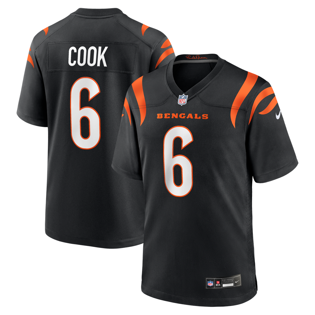 Cincinnati Bengals Bryan Cook Nike Black Game Jersey