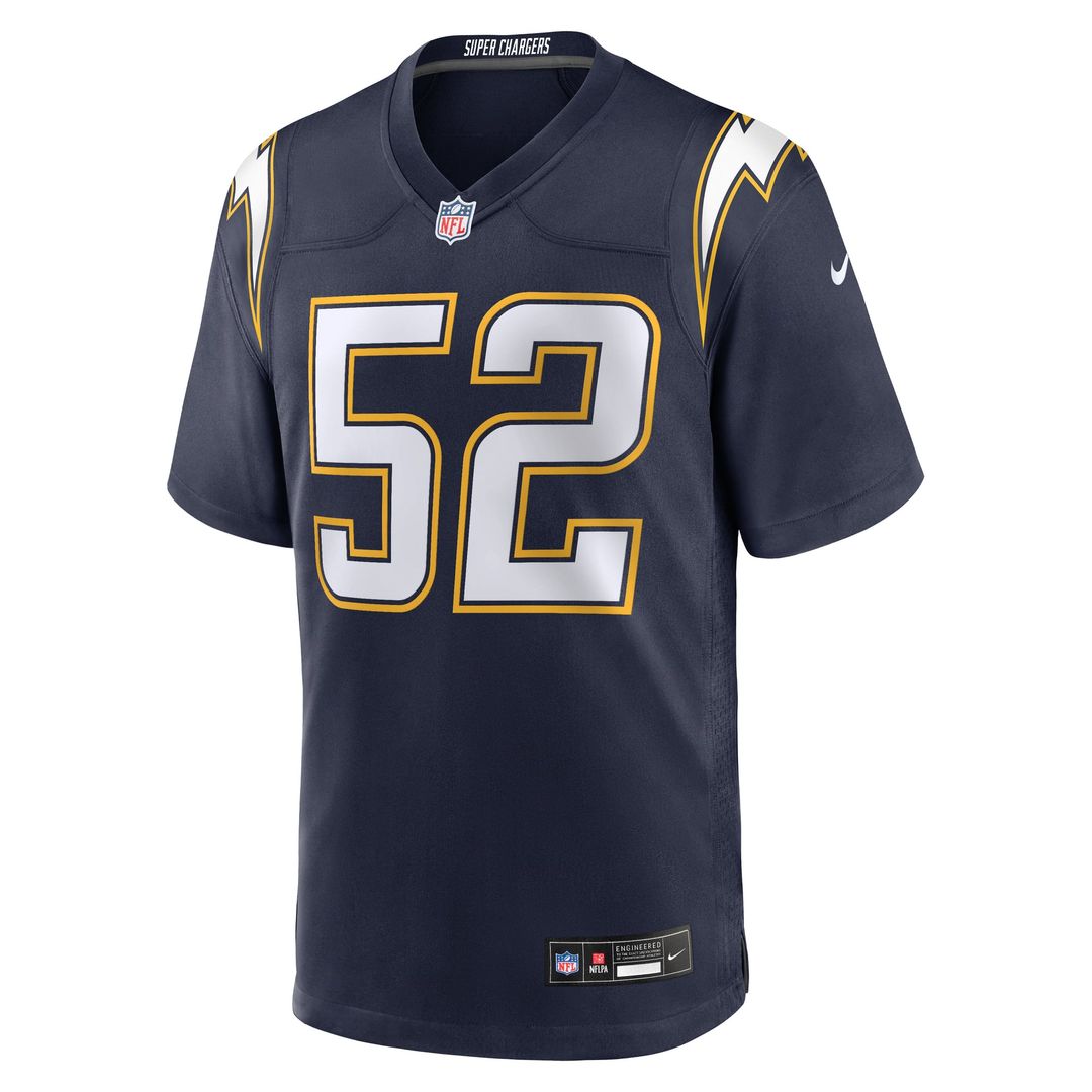 Los Angeles Chargers Khalil Mack Nike Navy Alternate Super Chargers Game Jersey