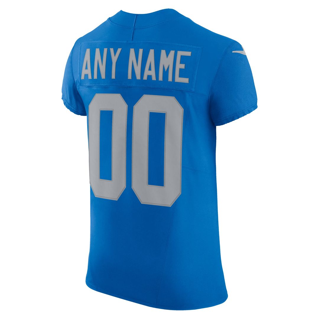 Detroit Lions Nike Blue Alternate Vapor FUSE Elite Custom Jersey