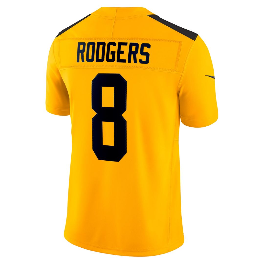 Pittsburgh Steelers Aaron Rodgers Nike Gold Alternate Vapor FUSE Limited Jersey
