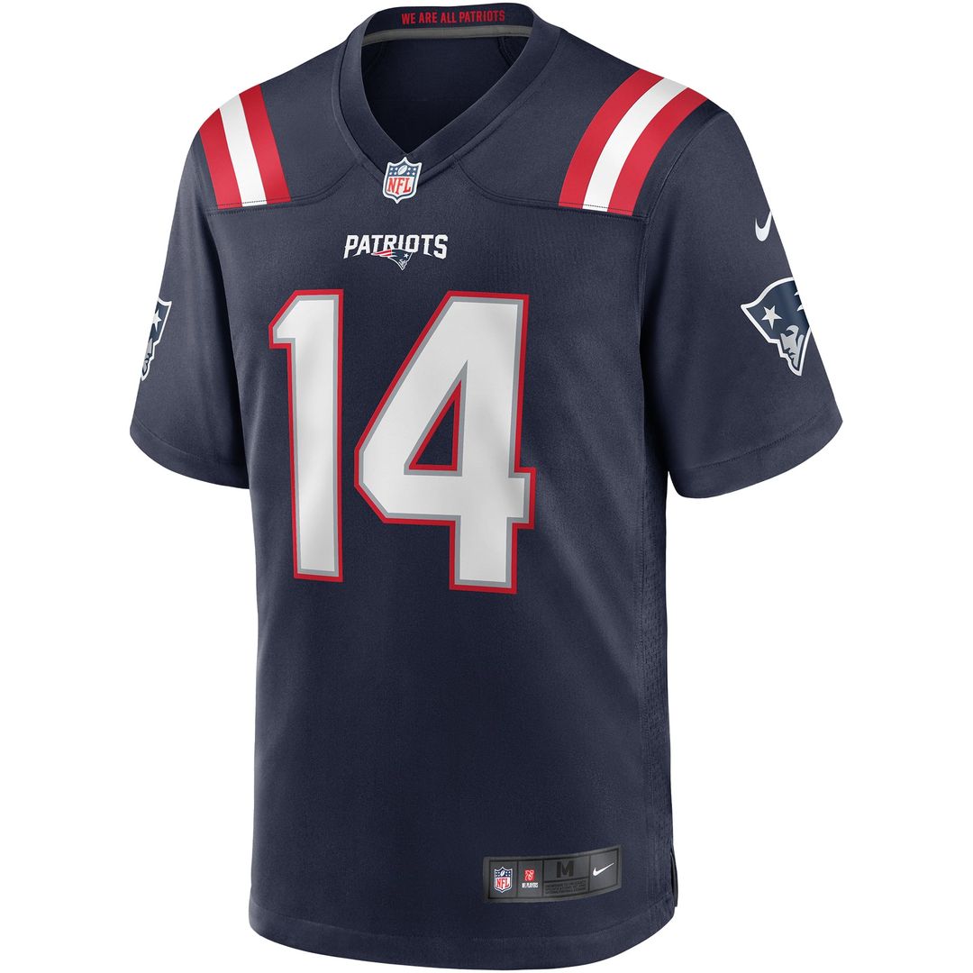 New England Patriots Steve Grogan Nike Navy Retired Player Game Jersey