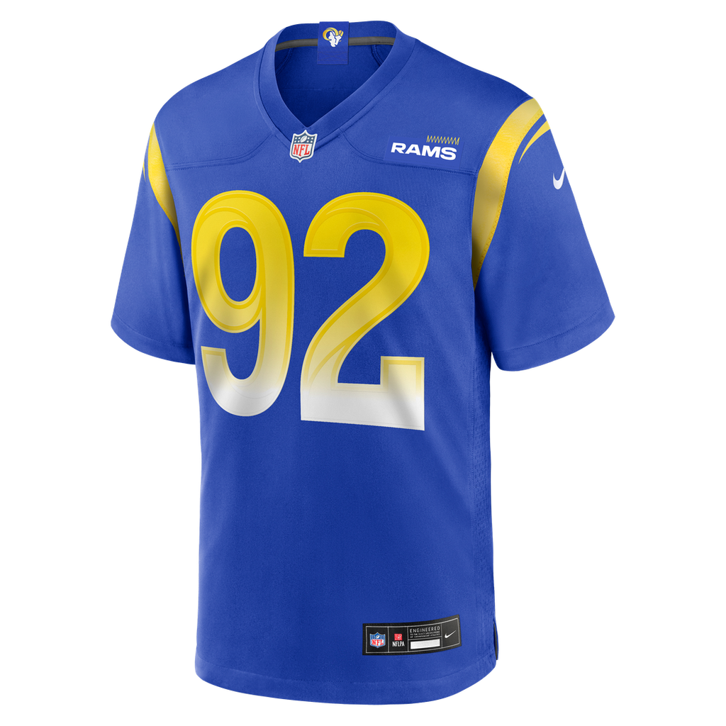 Los Angeles Rams Harrison Mevis Nike Royal Game Jersey