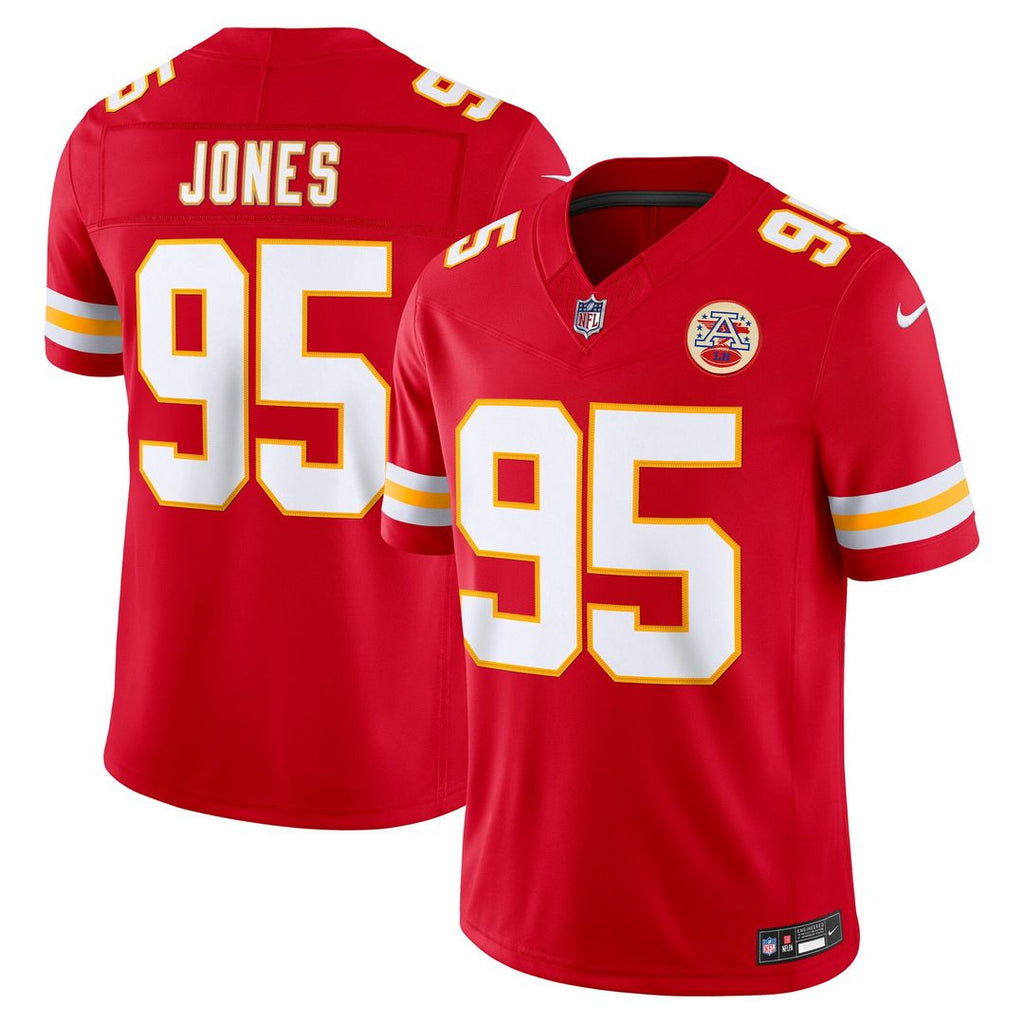 Kansas City Chiefs Chris Jones Nike Red Team Vapor FUSE Stitched Limited Jersey