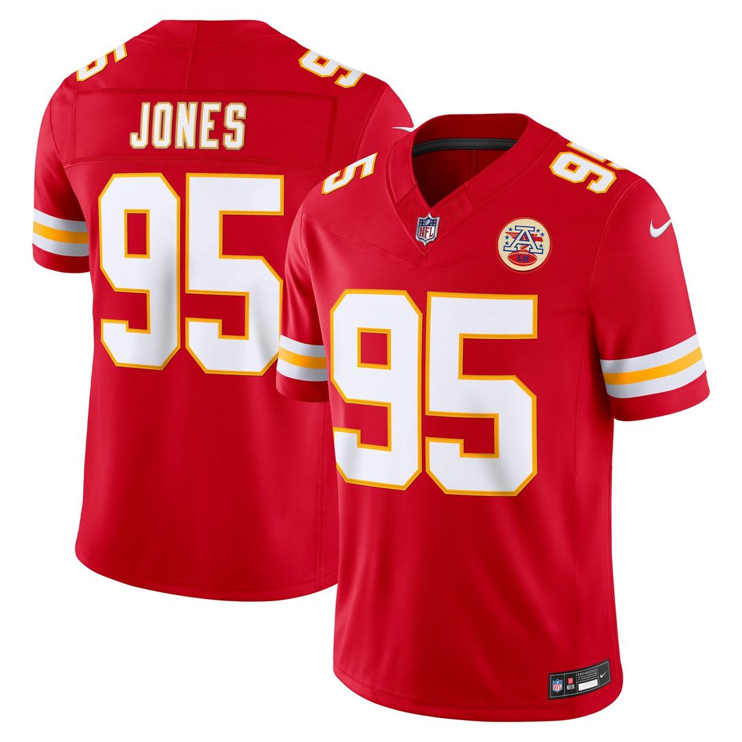 Kansas City Chiefs Chris Jones Nike Red Team Vapor FUSE Stitched Limited Jersey