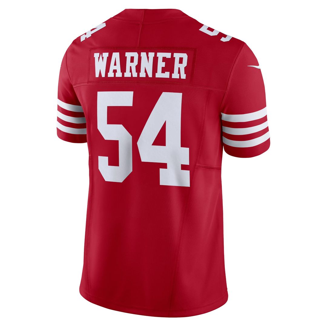 San Francisco 49ers Fred Warner Nike Scarlet Vapor FUSE Limited Jersey