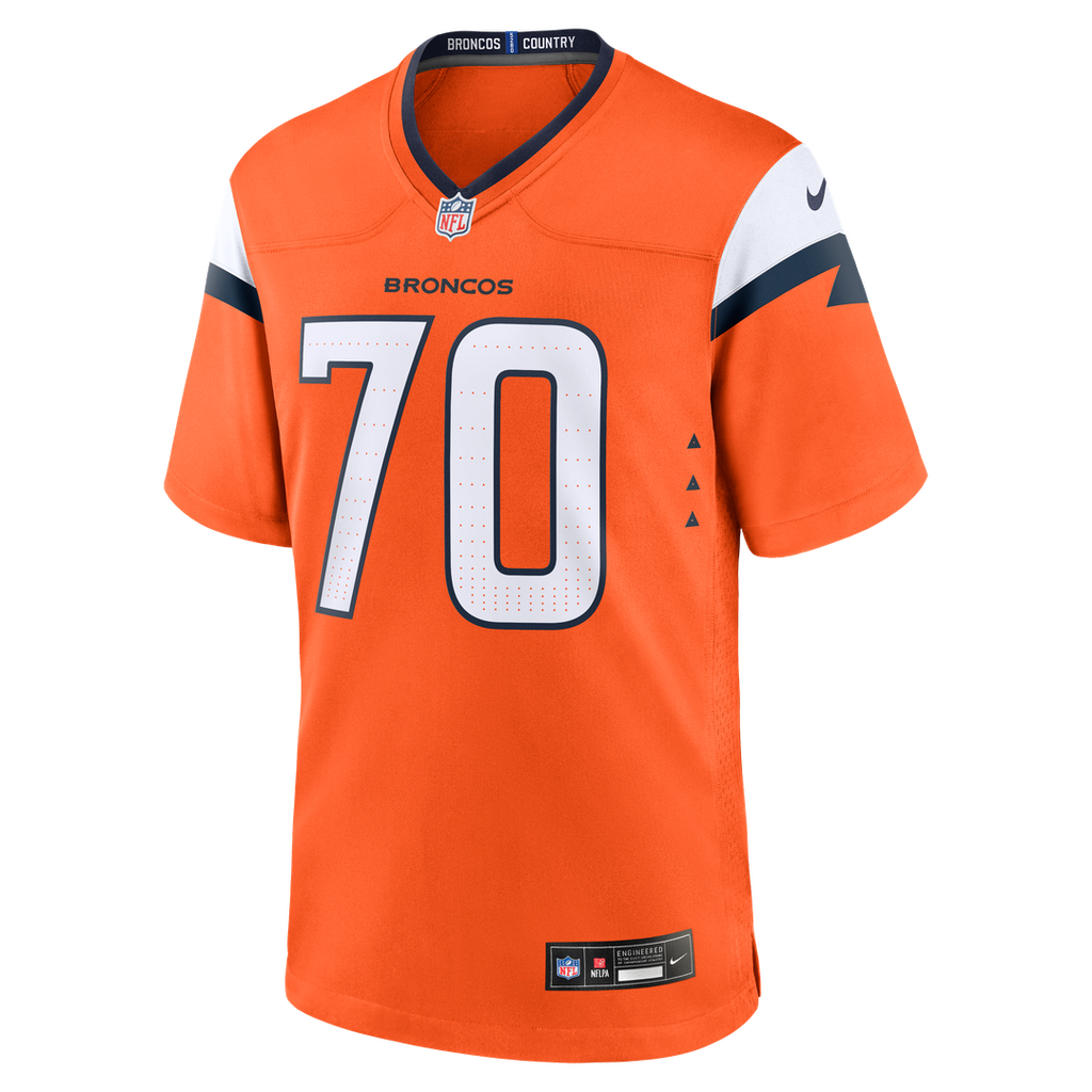 Denver Broncos Marques Cox Nike Orange Game Jersey