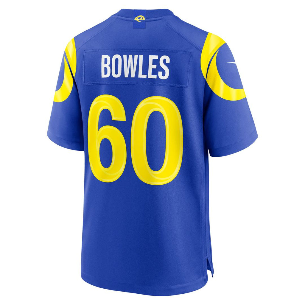 Los Angeles Rams Wyatt Bowles Nike Royal Game Jersey