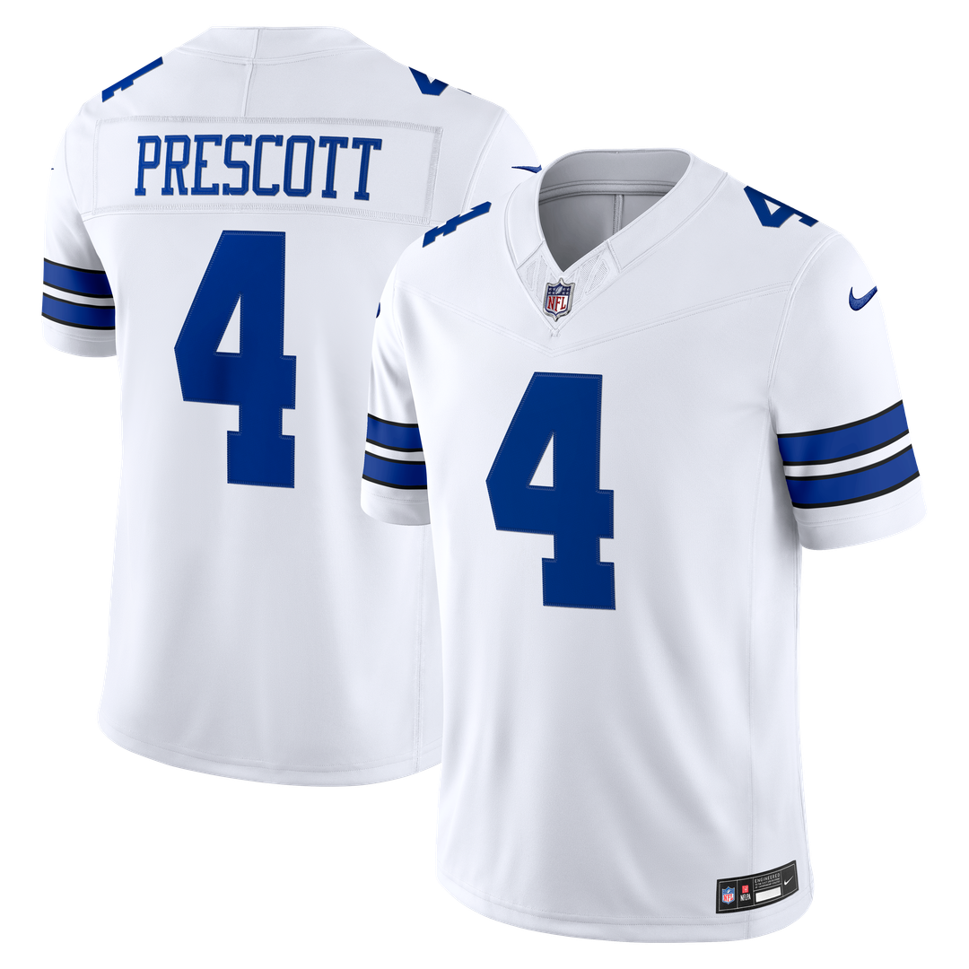 Dallas Cowboys Dak Prescott Nike White Vapor FUSE Stitched Limited Jersey