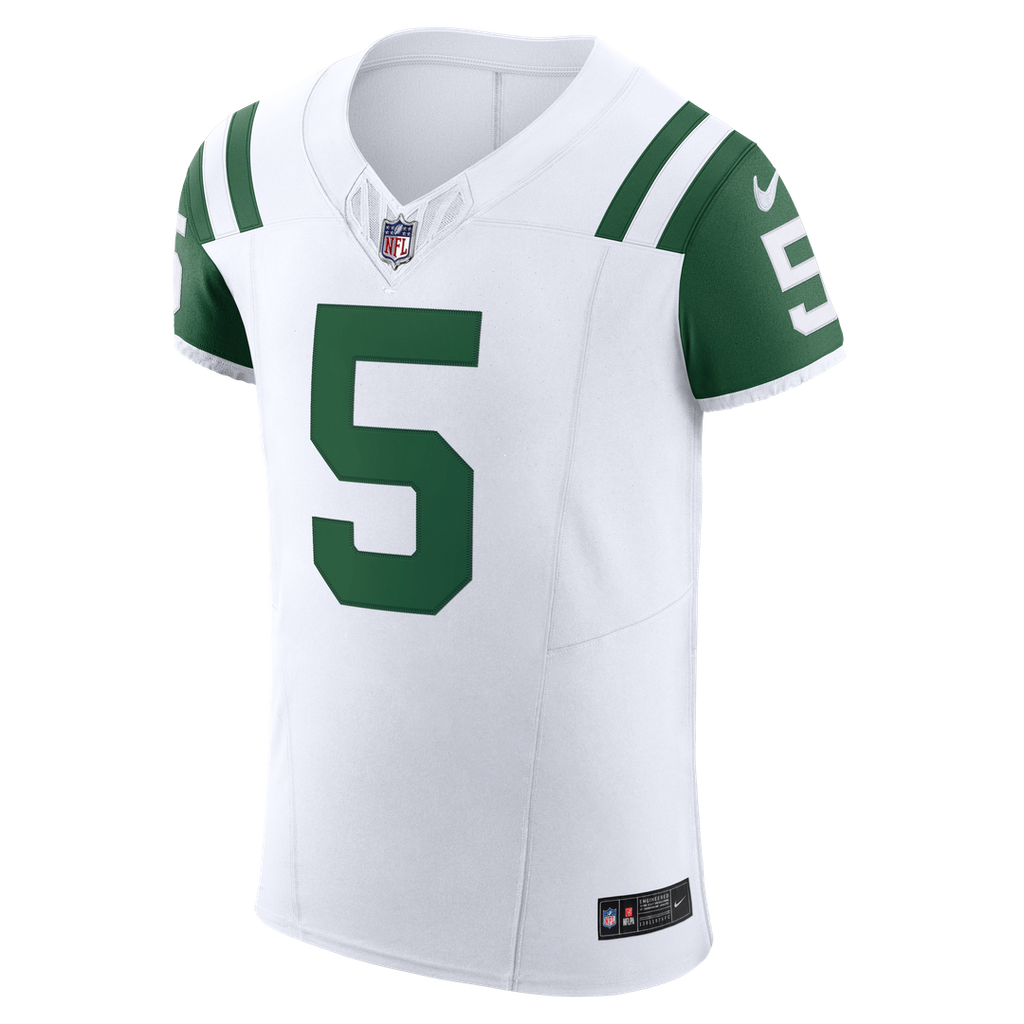 New York Jets Garrett Wilson Nike White Classic Alternate Vapor FUSE Elite Jersey