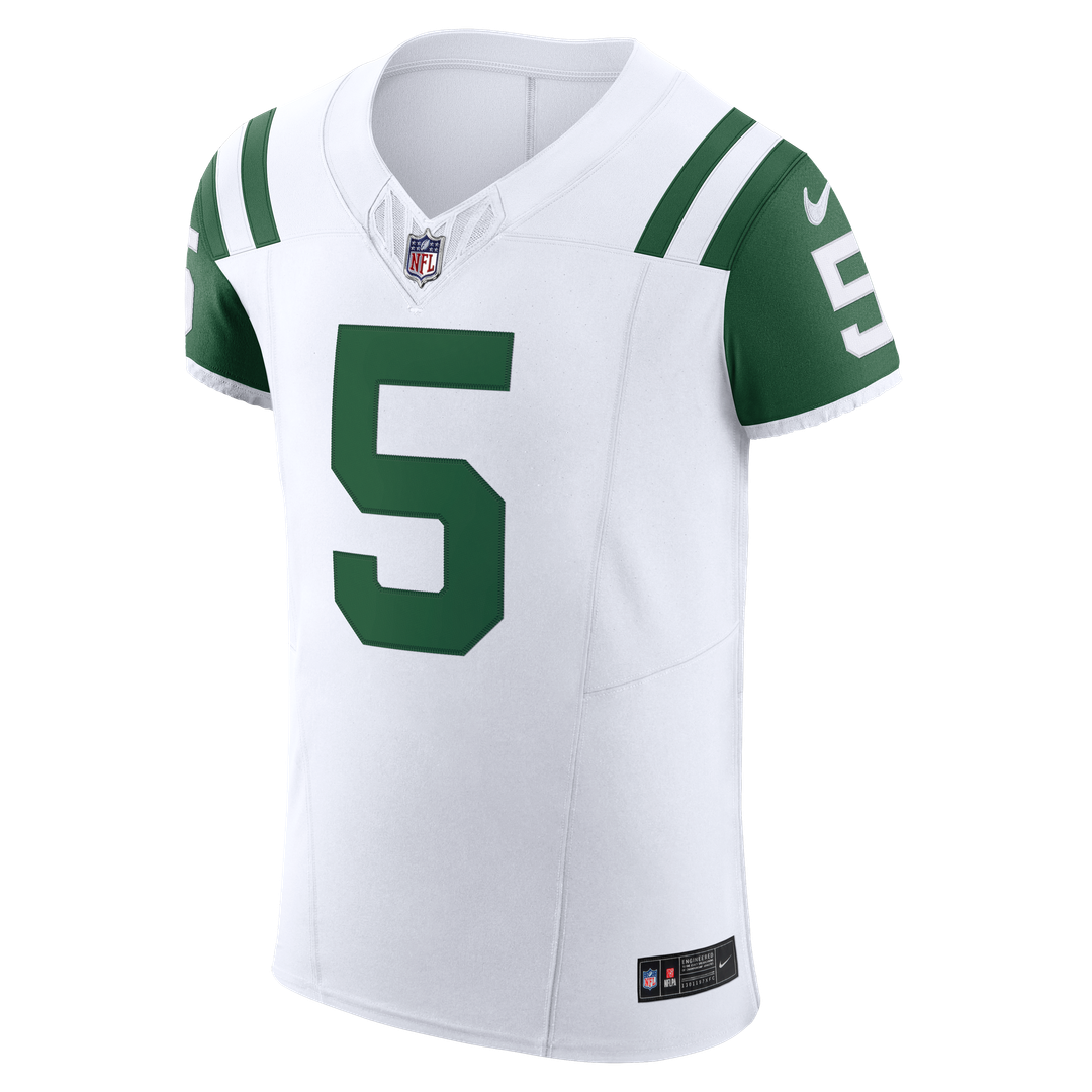 New York Jets Garrett Wilson Nike White Classic Alternate Vapor FUSE Elite Jersey