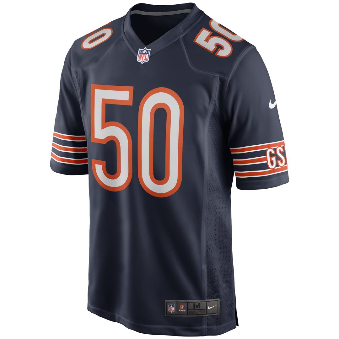 Chicago Bears Mike Singletary Nike Navy Retired Player Game Jersey