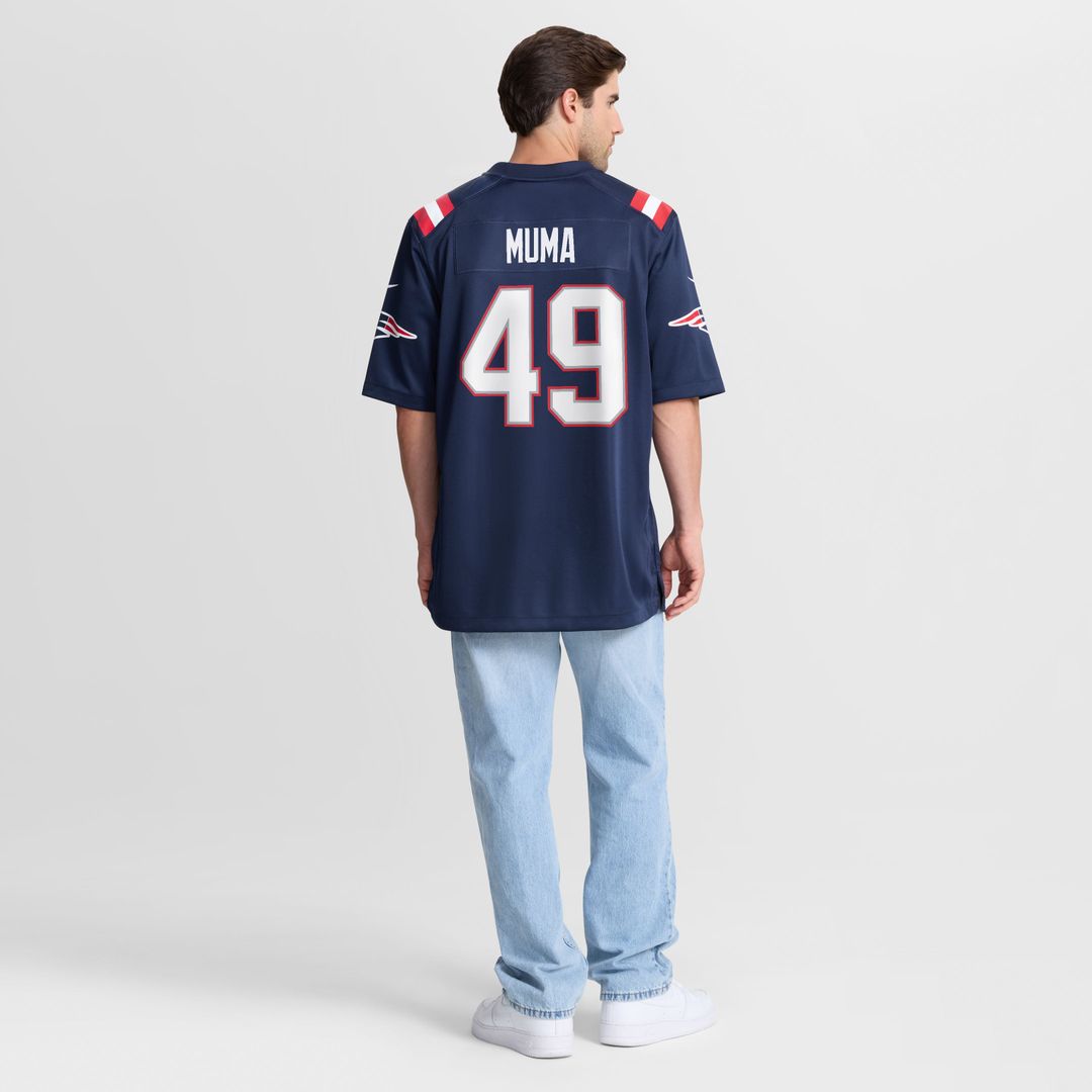 New England Patriots Chad Muma Nike Navy Game Jersey