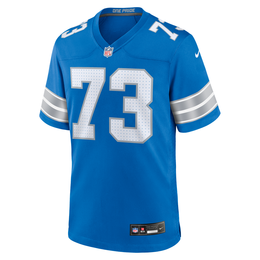 Detroit Lions Christian Mahogany Nike Blue Game Jersey