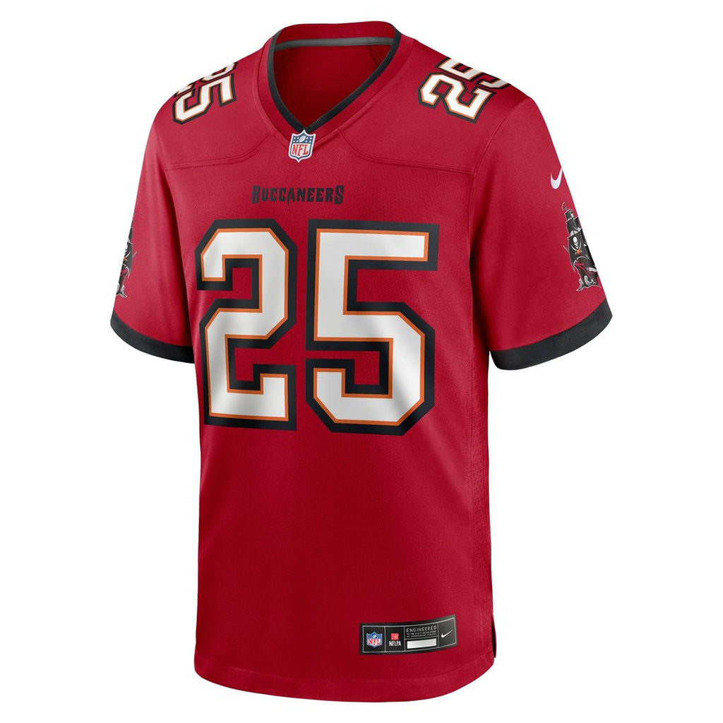 Tampa Bay Buccaneers Jacob Parrish Nike Red Game Jersey