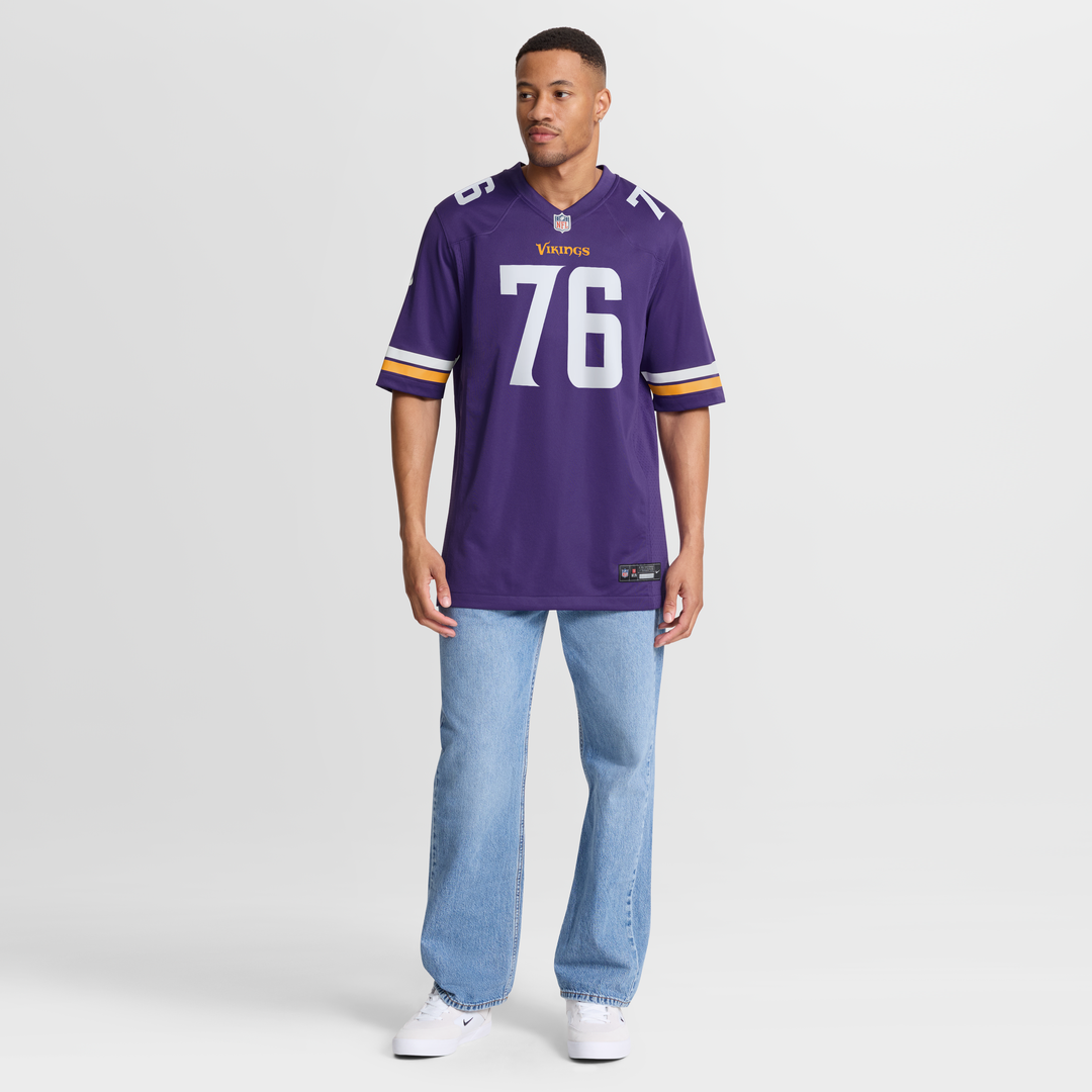 Minnesota Vikings Will Fries Nike Purple Game Jersey