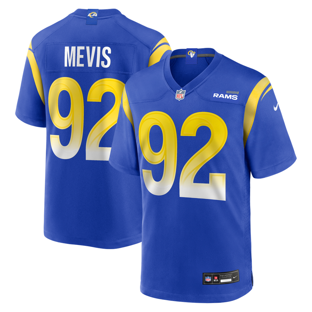 Los Angeles Rams Harrison Mevis Nike Royal Game Jersey
