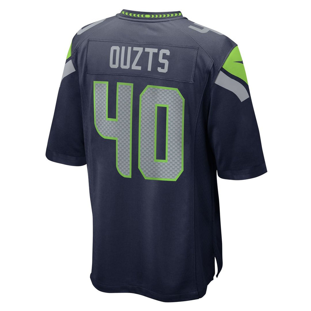 Seattle Seahawks Robbie Ouzts Nike College Navy Game Jersey