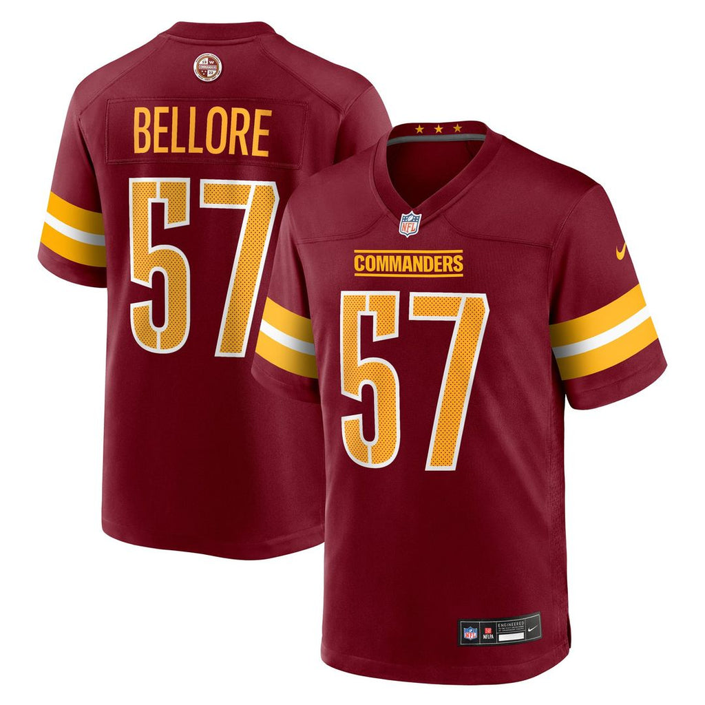 Washington Commanders Nick Bellore Nike Burgundy Game Jersey