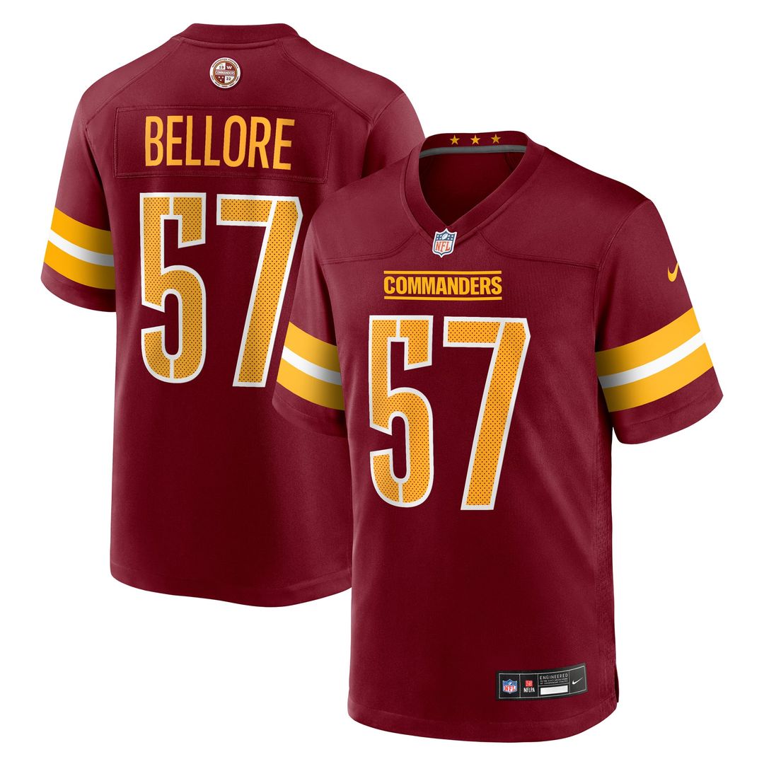 Washington Commanders Nick Bellore Nike Burgundy Game Jersey
