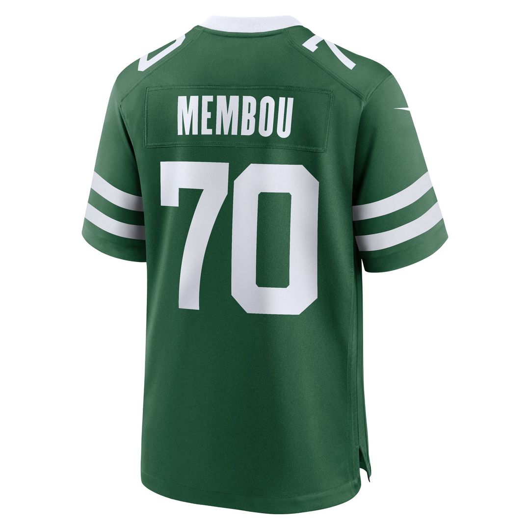 New York Jets Armand Membou Nike Green Game Jersey