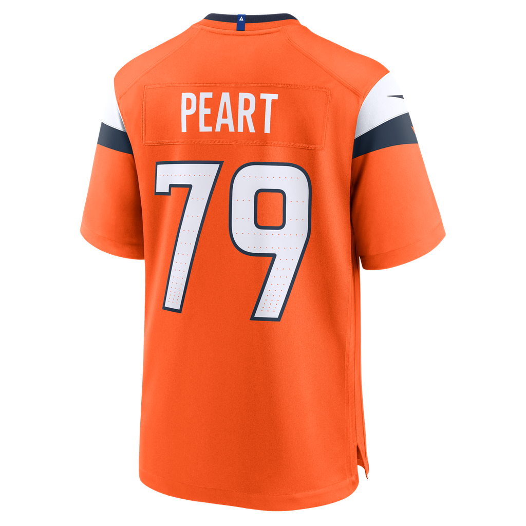 Denver Broncos Matt Peart Nike Orange Game Jersey