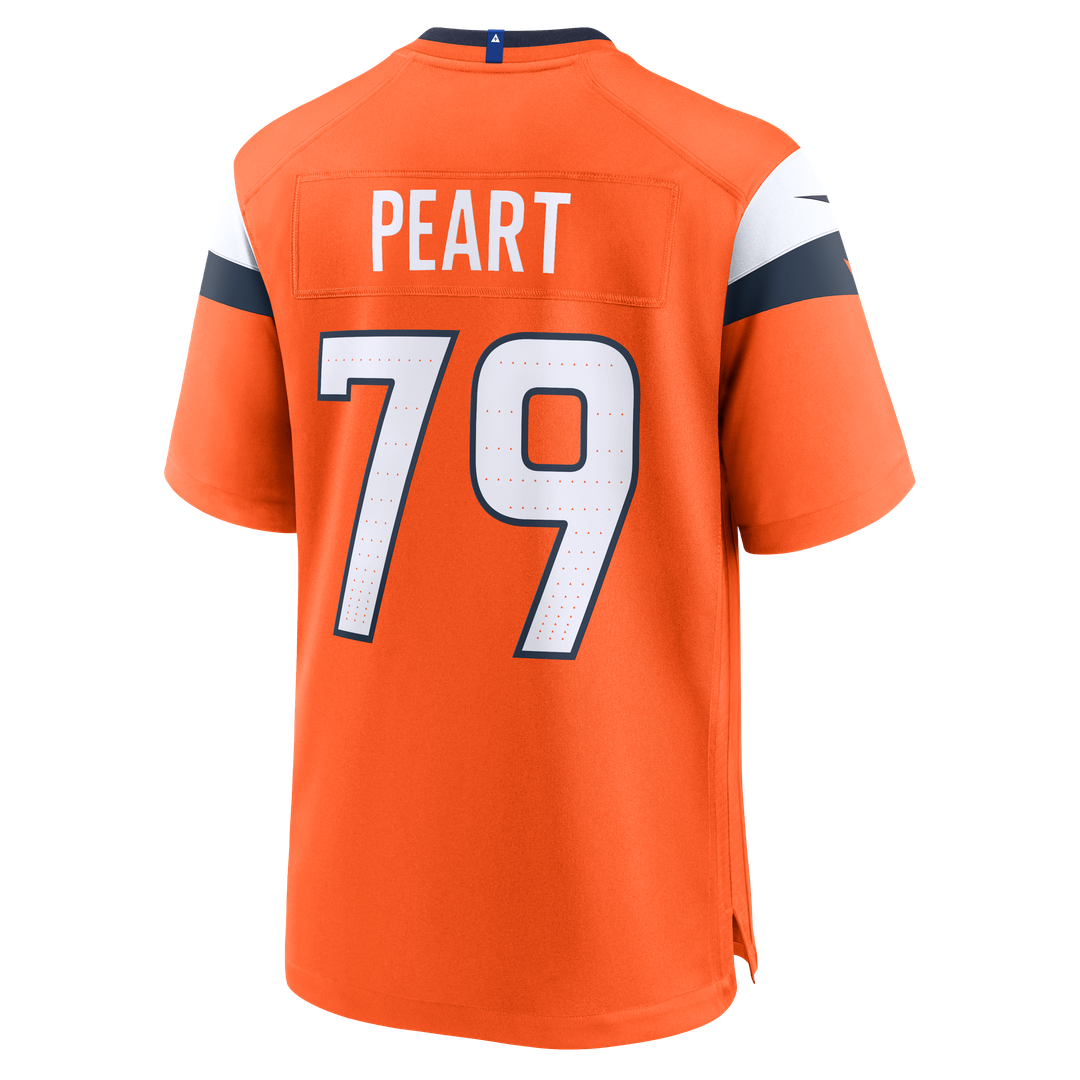 Denver Broncos Matt Peart Nike Orange Game Jersey