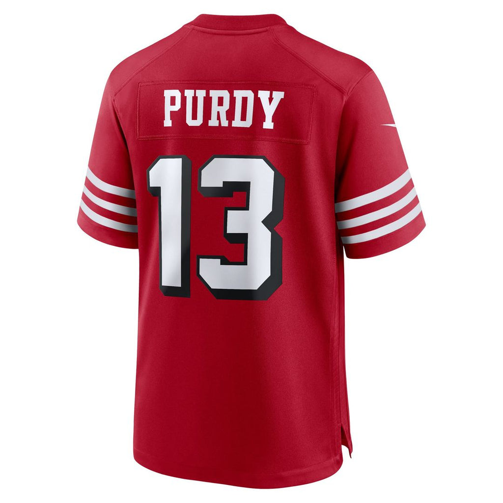 Men San Francisco 49ers Brock Purdy Nike Scarlet Alternate Game Jersey