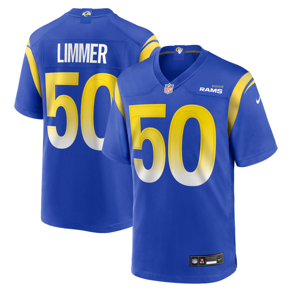 Los Angeles Rams Beaux Limmer Nike Royal Game Jersey