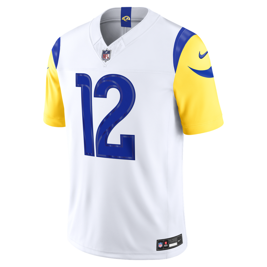 Los Angeles Rams Puka Nacua Nike White Vapor FUSE Stitched Limited Jersey