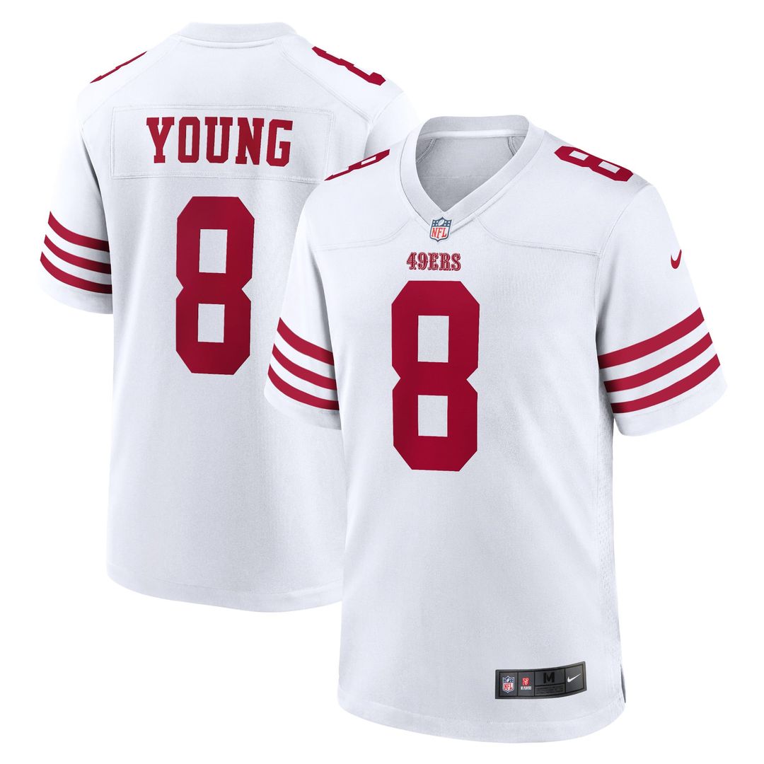 San Francisco 49ers Steve Young Nike White Retired Game Jersey