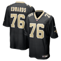 New Orleans Saints David Edwards Nike Black Game Jersey
