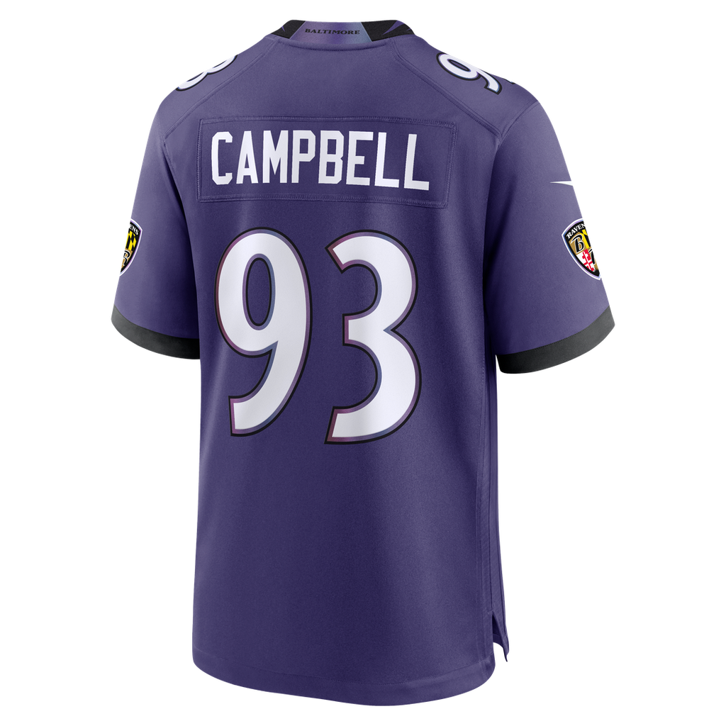 Baltimore Ravens Calais Campbell Nike Purple Game Jersey