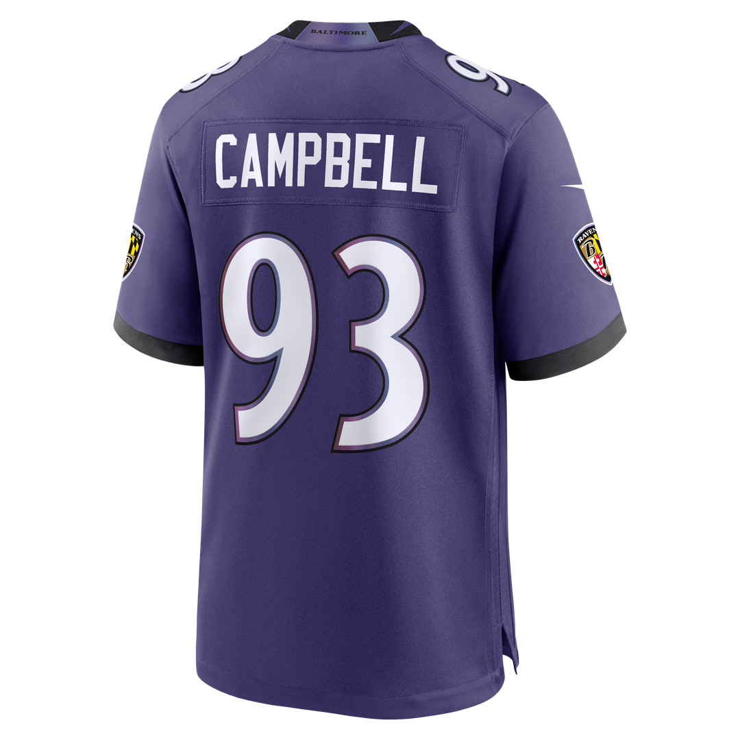 Baltimore Ravens Calais Campbell Nike Purple Game Jersey