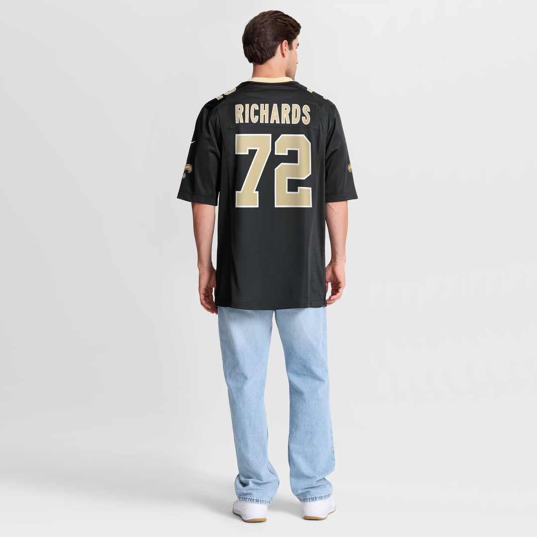 New Orleans Saints Asim Richards Nike Black Game Jersey