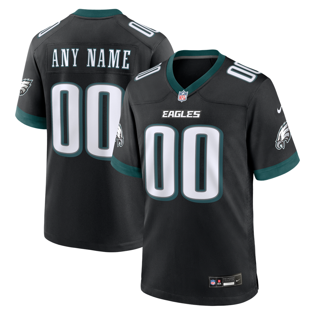 Philadelphia Eagles Nike White White Custom Jersey