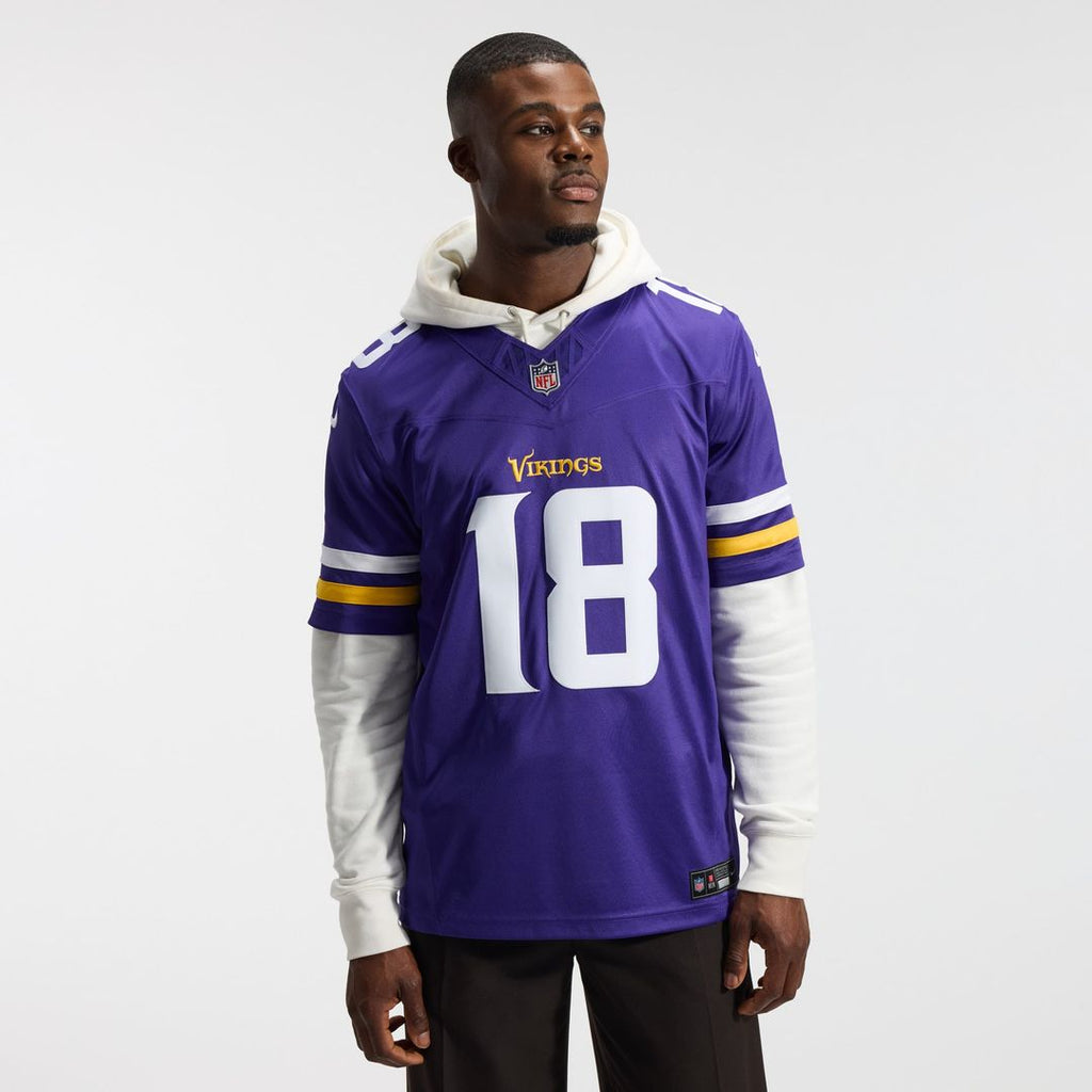 Minnesota Vikings Justin Jefferson Nike White Alternate Vapor FUSE Stitched Limited Jersey