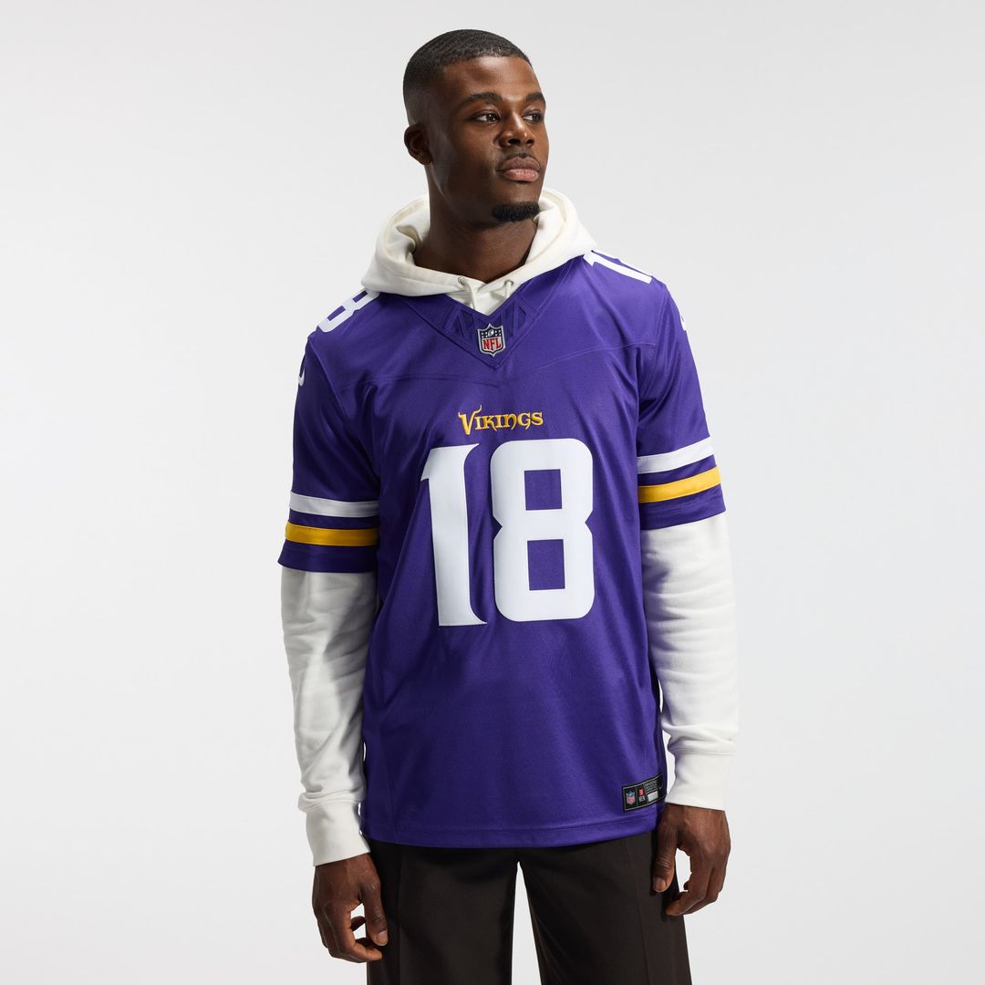 Minnesota Vikings Justin Jefferson Nike White Alternate Vapor FUSE Stitched Limited Jersey