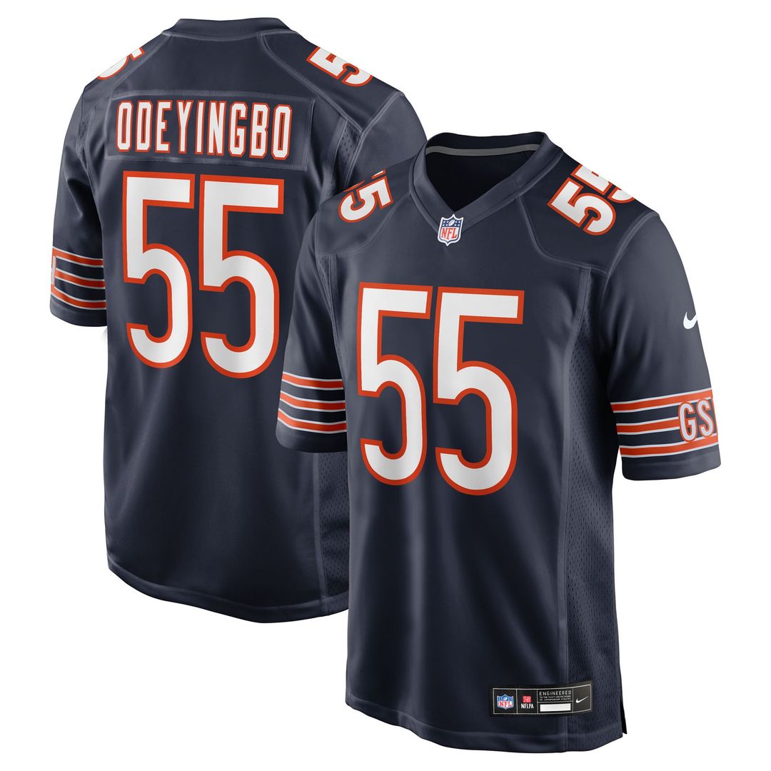 Chicago Bears Dayo Odeyingbo Nike Navy Game Jersey
