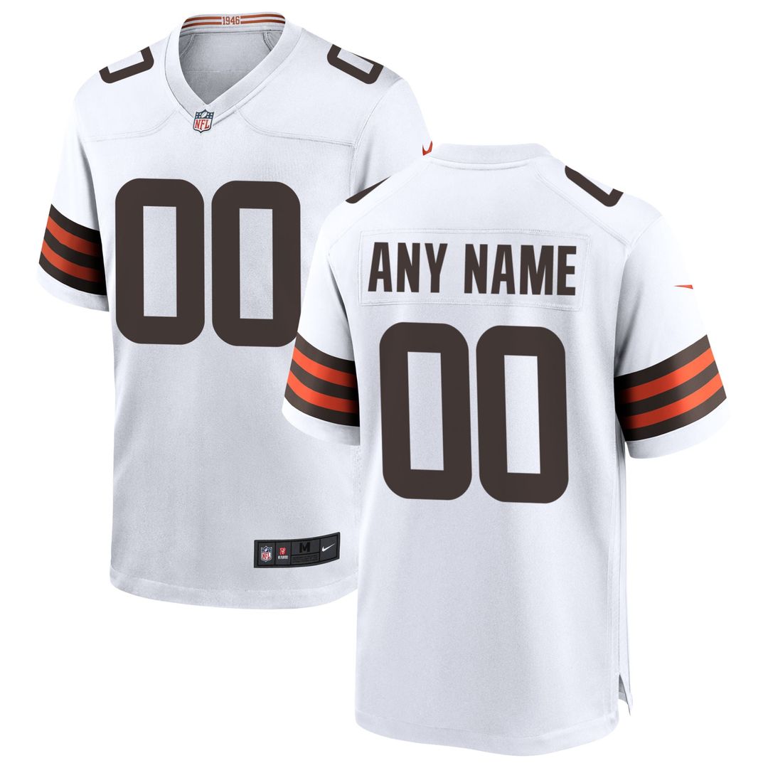 Cleveland Browns Nike White Custom Jersey