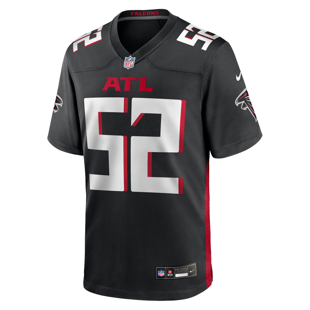 Atlanta Falcons Jovaughn Gwyn Nike Black Game Jersey