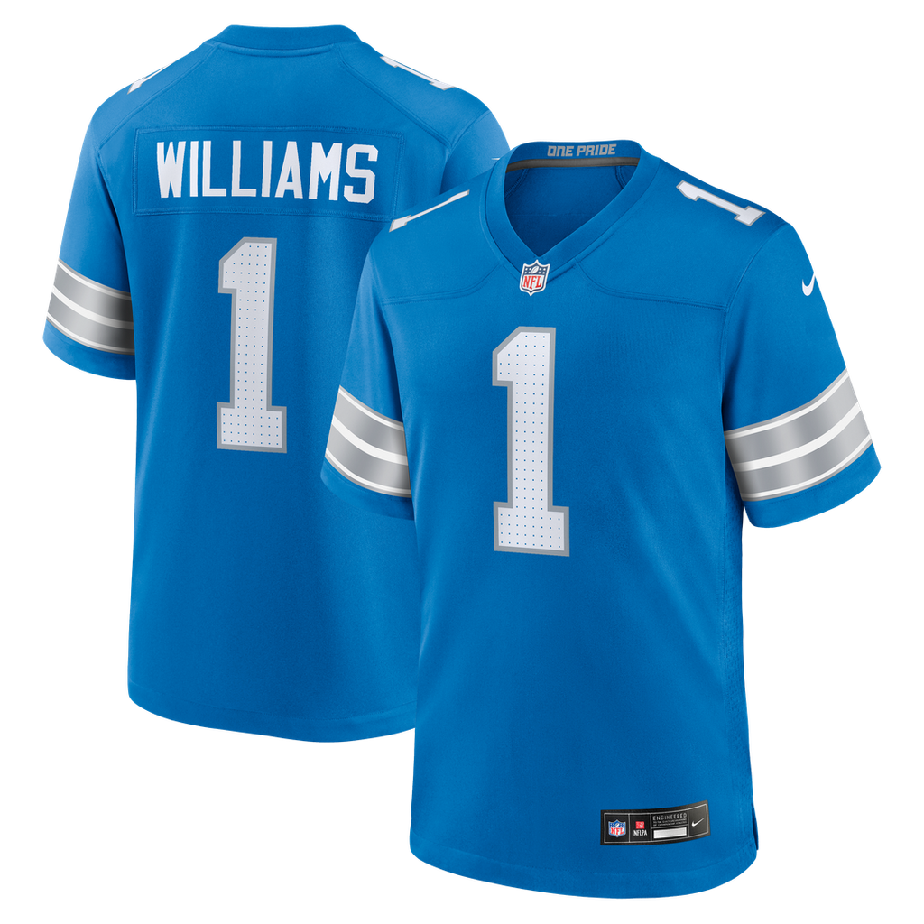 Detroit Lions Jameson Williams Nike Blue Game Jersey