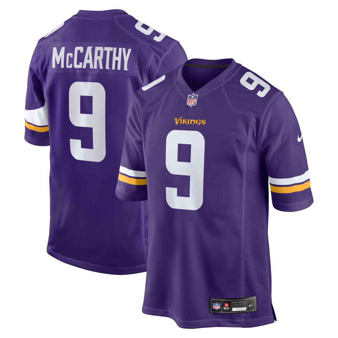 Minnesota Vikings J.J. McCarthy Nike Purple Game Jersey