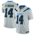 Detroit Lions Amon - Ra St. Brown Nike Silver 2026 Rivalries Collection Stitched Limited Jersey