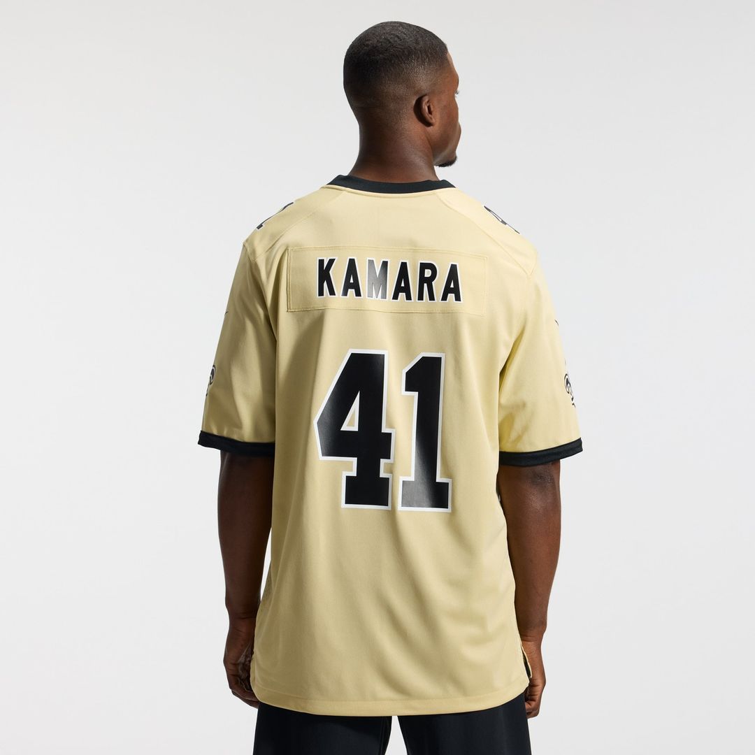 New Orleans Saints Alvin Kamara Nike Black Game Jersey