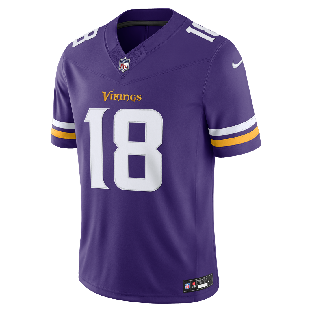 Minnesota Vikings Justin Jefferson Nike White Alternate Vapor FUSE Stitched Limited Jersey