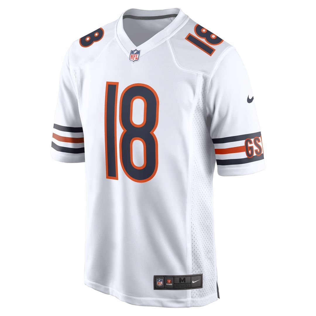 Chicago Bears Caleb Williams Nike White First Round Pick Game Jersey