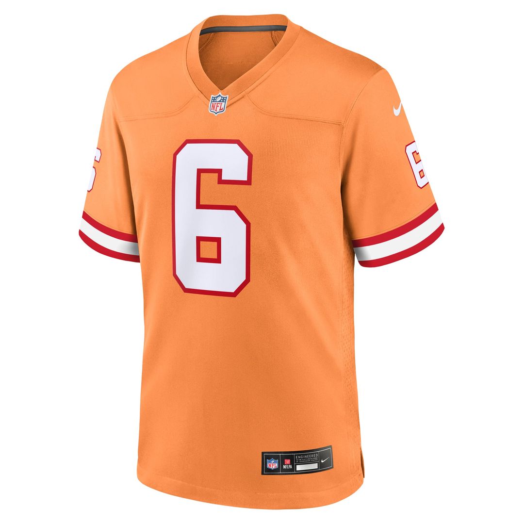 Tampa Bay Buccaneers Baker Mayfield Nike Pewter Alternate Game Jersey