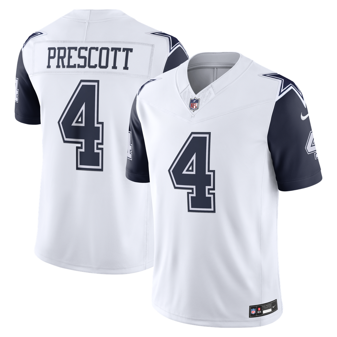 Dallas Cowboys Dak Prescott Nike White Alternate Vapor FUSE Stitched Limited Jersey