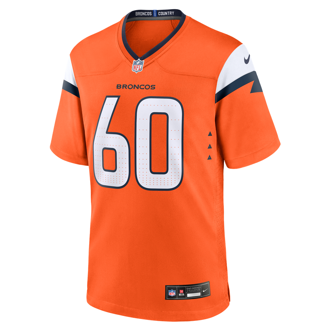 Denver Broncos Luke Wattenberg Nike Orange Game Jersey